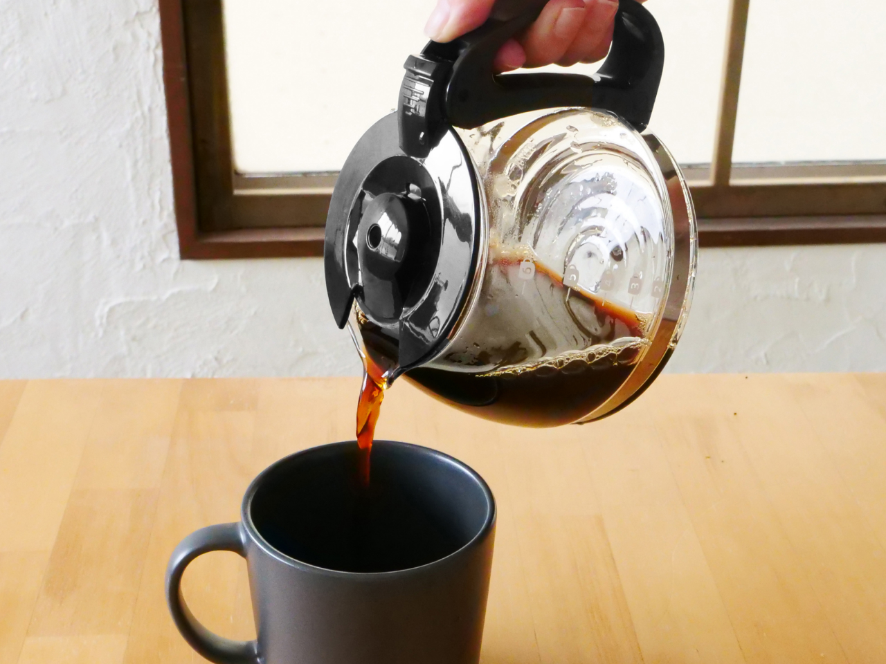 2杯から6杯分まで淹れられます