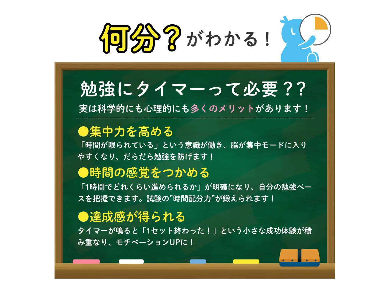 勉強タイマーとしての効果